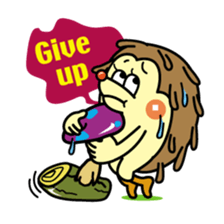 Nut & Rock of hedgehog sticker #5738702