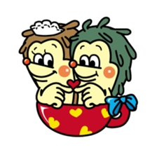 Nut & Rock of hedgehog sticker #5738704