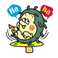 Nut & Rock of hedgehog sticker #5738705