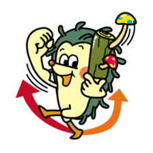 Nut & Rock of hedgehog sticker #5738709