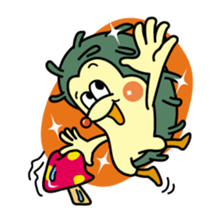 Nut & Rock of hedgehog sticker #5738711