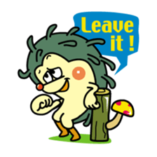 Nut & Rock of hedgehog sticker #5738720