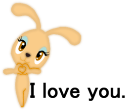 Bunny rabbit.      English version sticker #5738884