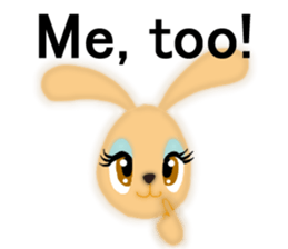 Bunny rabbit.      English version sticker #5738885