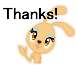 Bunny rabbit.      English version sticker #5738888