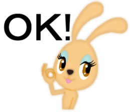 Bunny rabbit.      English version sticker #5738889