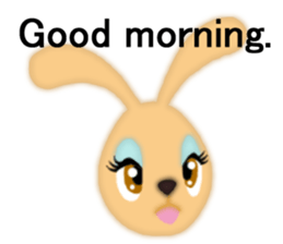 Bunny rabbit.      English version sticker #5738890