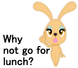 Bunny rabbit.      English version sticker #5738891