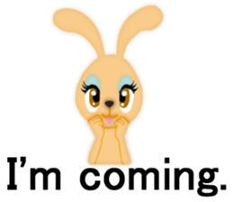 Bunny rabbit.      English version sticker #5738896