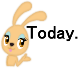 Bunny rabbit.      English version sticker #5738900