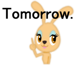 Bunny rabbit.      English version sticker #5738901