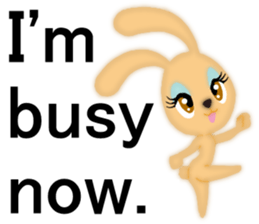 Bunny rabbit.      English version sticker #5738903