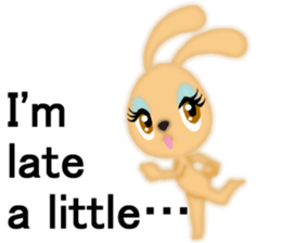 Bunny rabbit.      English version sticker #5738904