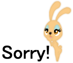 Bunny rabbit.      English version sticker #5738906