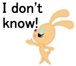 Bunny rabbit.      English version sticker #5738907