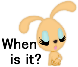 Bunny rabbit.      English version sticker #5738908