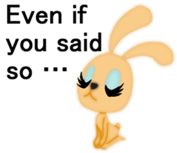 Bunny rabbit.      English version sticker #5738911