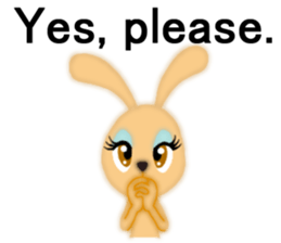 Bunny rabbit.      English version sticker #5738912