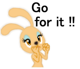 Bunny rabbit.      English version sticker #5738913