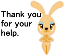 Bunny rabbit.      English version sticker #5738914