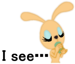 Bunny rabbit.      English version sticker #5738915