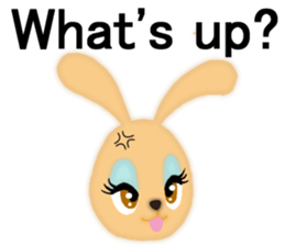 Bunny rabbit.      English version sticker #5738917