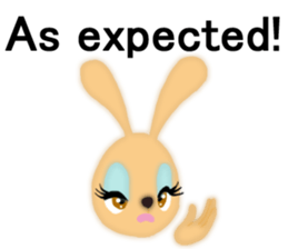 Bunny rabbit.      English version sticker #5738919