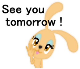 Bunny rabbit.      English version sticker #5738923