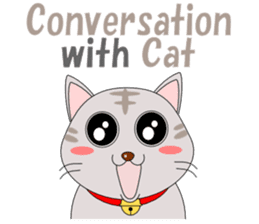 Conversation with cat English sticker #5739044