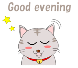 Conversation with cat English sticker #5739048