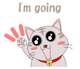 Conversation with cat English sticker #5739053