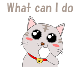 Conversation with cat English sticker #5739056
