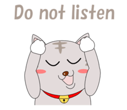 Conversation with cat English sticker #5739068