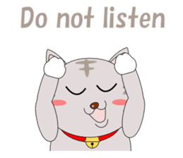 Conversation with cat English sticker #5739068