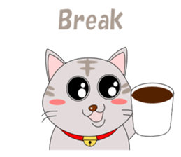 Conversation with cat English sticker #5739071