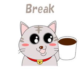 Conversation with cat English sticker #5739071