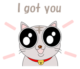 Conversation with cat English sticker #5739074