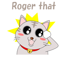 Conversation with cat English sticker #5739077