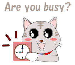 Conversation with cat English sticker #5739078
