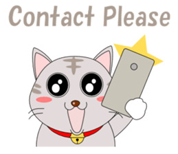 Conversation with cat English sticker #5739079