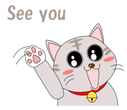 Conversation with cat English sticker #5739083