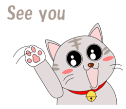 Conversation with cat English sticker #5739083