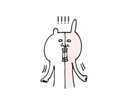 Combined Rabbit & Bear sticker #5739483