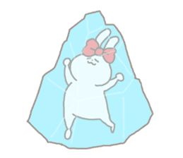 kawaii ribbon rabbit-summer!!- sticker #5739651