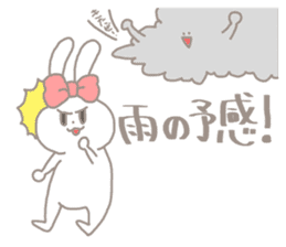 kawaii ribbon rabbit-summer!!- sticker #5739660