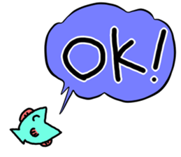 Cute Fish Sticker sticker #5740325