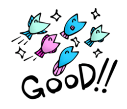 Cute Fish Sticker sticker #5740327