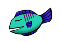 Cute Fish Sticker sticker #5740362