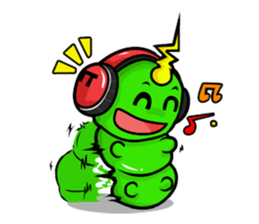Karoo Hnorn-hoo crazy worm sticker #5740618
