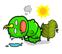 Karoo Hnorn-hoo crazy worm sticker #5740620